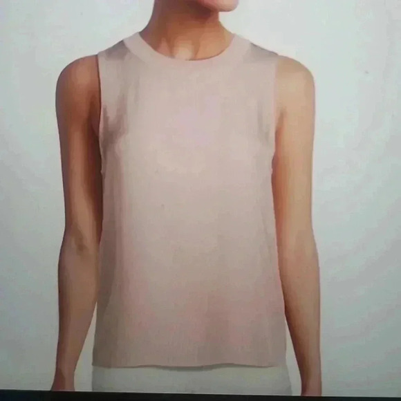 VINCE RIBBED CREWNECK SHELL - Picture 1 of 4